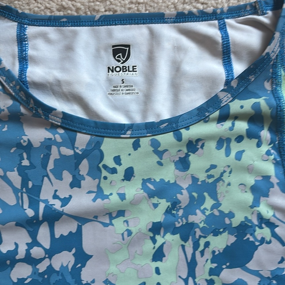 Blue Active Short-Sleeve Performance Top - Picture 2 of 3